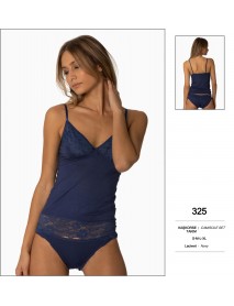 Pierre Cardin Navy Camisole Set 325