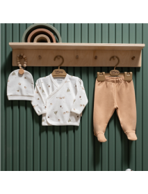 TIFFANY UNISEX 0–3 MONTHS HAPPY LAMBS 3-PIECE VEST SET 33078