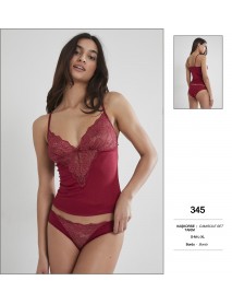 Pierre Cardin Burgundy Camisole Set 345