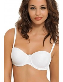 NBB Strapless Unsupported Covered Bra White 3413