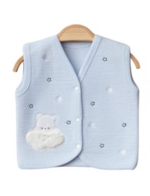TONTON BABY UNISEX 0-3-6-9 MONTHS CLOUD BEAR VEST 351