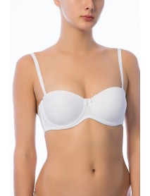 NBB Elastane Micro Padded Bra White 3520