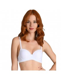 NBB Elastane Micro Covered Bra White 3525