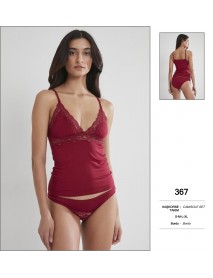 Pierre Cardin Burgundy Camisole Set 367