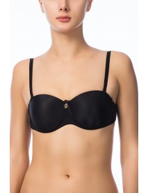 NBB Empty Strapless Back Push Bra Black 3616
