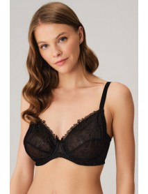 Anil Lace Minimizing C-D-E Cup Bra Black- 3634 Anl