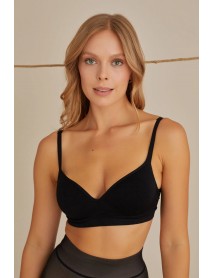 NBB Covered Seamles Bra Black 3691