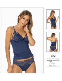 Pierre Cardin Navy Camisole Set 375