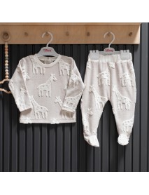 Tiffany Unisex 3-6-9-12 Month Fluffy Set Of 2 37098Tİxx