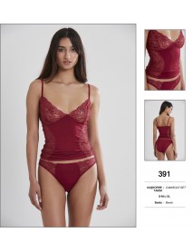Pierre Cardin Burgundy Camisole Set 391