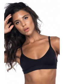 Emay 4020 Padded Thin Strap Bra Corset Black