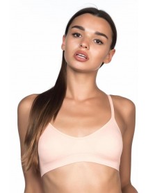 Emay 4020 Padded Thin Strap Bra Corset Powder