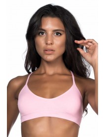 Emay 4020 Padded Thin Strap Bra Corset Pink