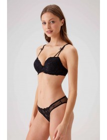 Pierre Cardin Underwire Insupportable Black Bra Set 4030