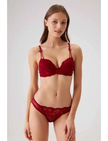 Pierre Cardin Underwire Supported Red Bra Set 4031