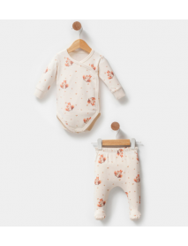 ESYA BABY UNISEX 3-6-9 MONTHS SQUIRREL CROSS BREASTED SET 4055