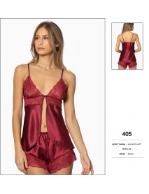 Pierre Cardin Burgundy Shorts Sets 405