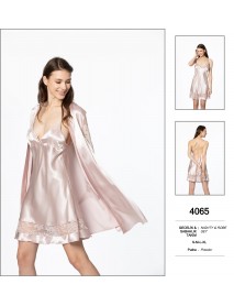 Pierre Cardin Powder Nighty & Robe Set 4065