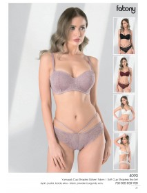 Fabony Soft Cup Strapless Bra Set 4090
