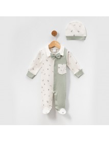 Mini Okyanus Unisex 0/3-3/6 Month Jumpsuit 4114OK