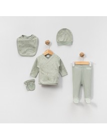 Mini Okyanus Boy's 0-3 Month Newborn Set Of 5 4118OK
