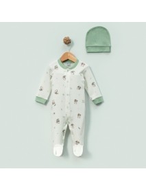 MINI OCEAN BOY 0/3-3/6 MONTHS PANDA REPORTED OVERALLS 4126