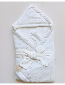 BABIESI BOY CUTE MOON MUSLIN SWADDLE BLANKET 4127