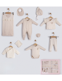 BABY GIRL 0-3 MONTHS RABBIT 10-PIECE SET 4145