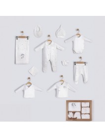 BEBESSİ Boys 0–3 Months “Star Boy” 10-Piece Set 4147