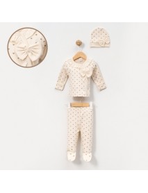 MINI OCEAN GIRL 0/3-3/6 MONTHS LITTLE HEART 3-PIECE SET 4156