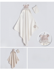 BEBESSI UNISEX 85*90 CM BEAR ERASER TOWEL 4-PIECE SERIES 4184