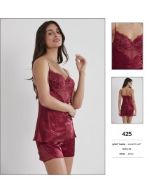 Pierre Cardin Burgundy Shorts Sets 425