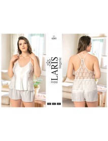 Laris Big Size Shorts Set 4201