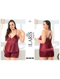 Laris Big Size Shorts Set 4231
