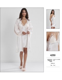 Pierre Cardin Pearl Nighty & Robe Set 4250