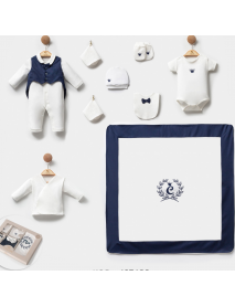 Cassiope Boy's 0-3 Month Crowned 10-Piece Newborn Set 427489CS