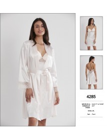 Pierre Cardin Pearl Nighty & Robe Set 4285