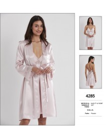 Pierre Cardin Powder Nighty & Robe Set 4285 