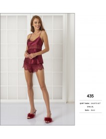  Pierre Cardin Burgundy Shorts Sets 435