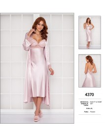 Pierre Cardin Powder Nighty & Robe Set 4370