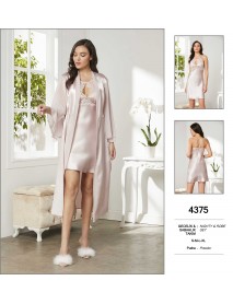  Pierre Cardin Powder Nighty & Robe Set 4375 