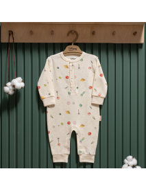 Tiffany Unisex 3-6-9-12 Month Organic Jumpsuit 44004Tİ