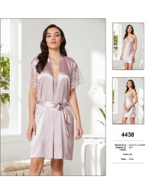   Pierre Cardin Rose Nighty & Robe Set 4438