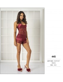 Pierre Cardin Burgundy Shorts Sets 445