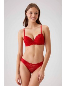 Pierre Cardin Underwire Insupportable Red Bra Set 4560
