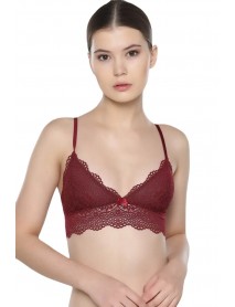 NBB Lace Half Bustier Claret Red 4601