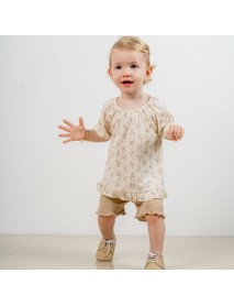 JOVIEL GIRL'S 2-PIECE SUIT WITH SHORTS 9-12-18-24-36 MONTHS 462
