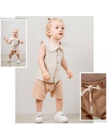 JOVIEL GIRL 9-12-18-24-36 MONTHS COLLAR SHORTS SET 469
