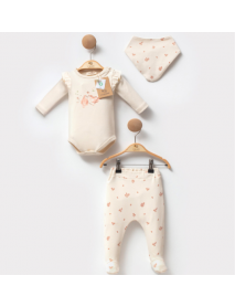 CASSİOPE boy's 6-9-12 MONTHS CAR ORGANIC 2-PIECE SET 471802