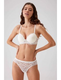 Pierre Cardin Supported Ecru Underwire Bra Set 4735